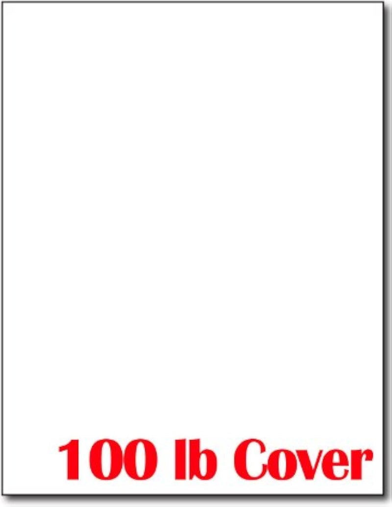Desktop Publishing Supplies White 8" x 10" Cardstock - Blank Ultra Thick Paper - Heavy Weight 14pt 100lb Cover Card Stock for Inkjet & Laser Printer (50 Sheets) - Image 1